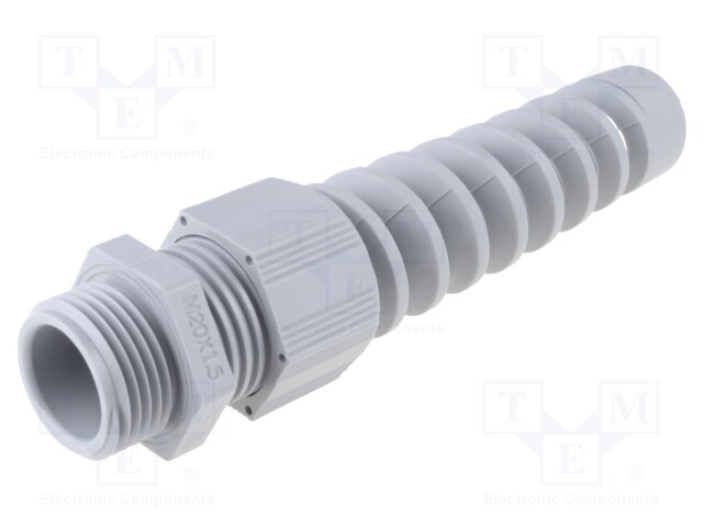 Cable gland; with strain relief; M20; IP68; Mat: polyamide