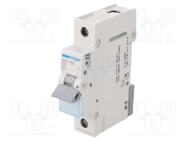 Circuit breaker; 230/400VAC; Inom: 13A; Poles: 1; DIN; Charact: B