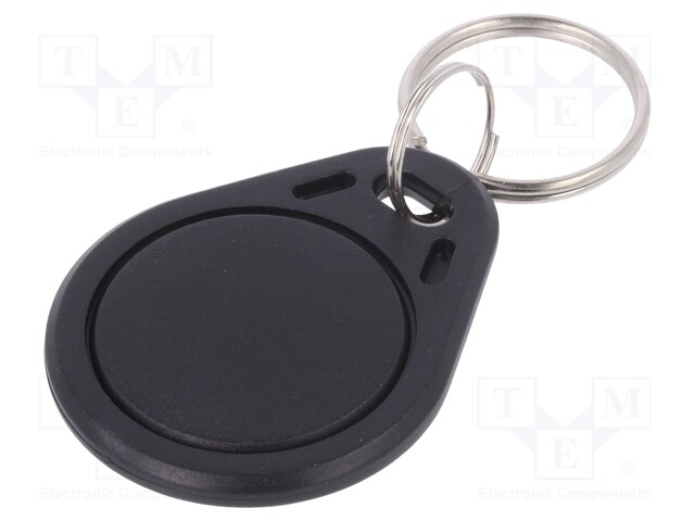 RFID pendant; black; 100÷150kHz; Mat: plastic; 64bit; 4g