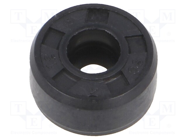 Oil seal; NBR; D: 6mm; -40÷100°C; Shore hardness: 70; Shaft dia: 4mm