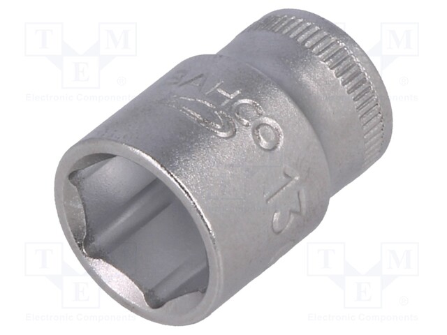 Key; hex socket; HEX 13mm; 1/4"; 25mm; tool steel