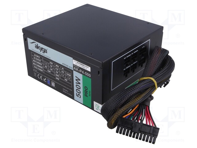 Power supply: computer; ATX; 500W