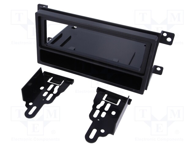 Radio mounting frame; Subaru; 1 DIN; black