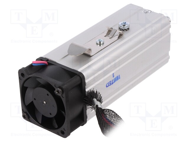 Blower heater; CIRRUS 40/2; 230W; 24VAC; 24VDC; IP20; 42x42x107mm