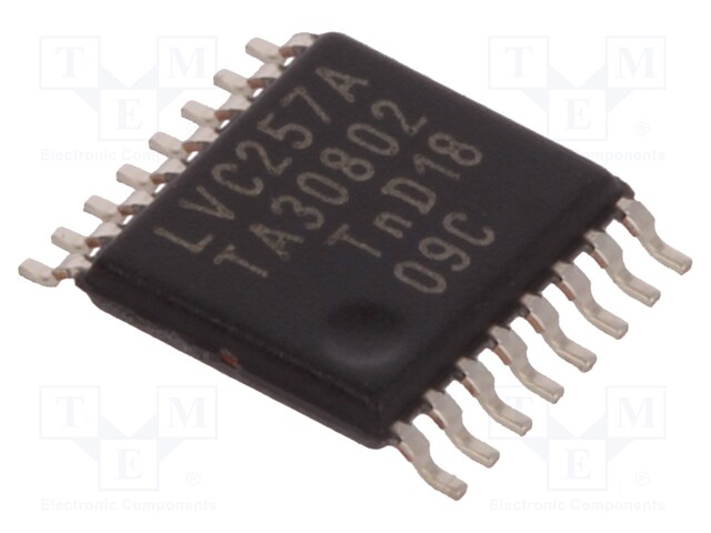 IC: digital; 3-state,multiplexer; Channels: 4; IN: 2; SMD; TSSOP16