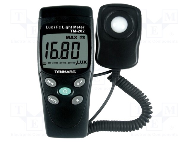 Light meter; LCD 3,5 digit (2000); 3%; lux,foot-candle; 2,5x/s