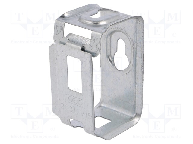 Holder; W: 30mm; steel; L: 33mm; H: 60mm; Application: Cable P-clips