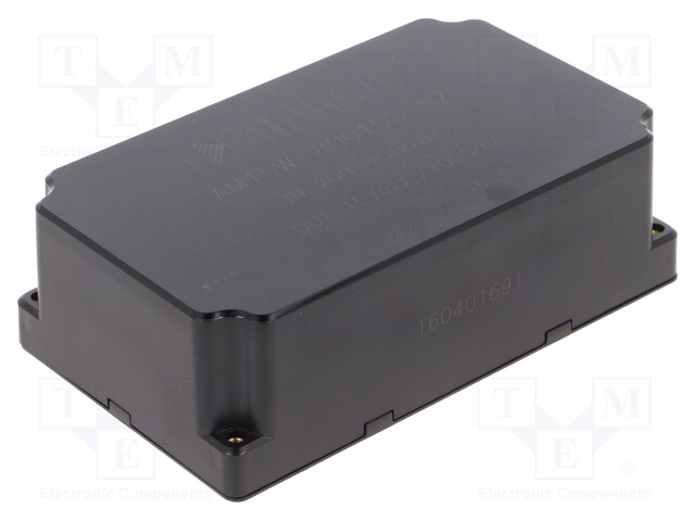 Converter: DC/DC; 15W; Uin: 200÷1500V; 15VDC; Iout: 1A; 5"x3"; 300g