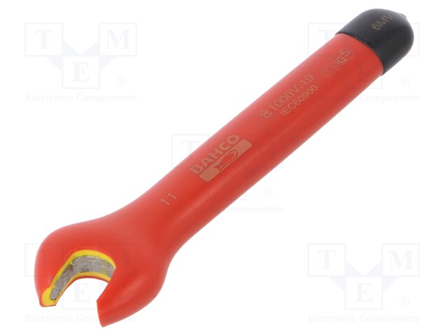 Key; insulated,spanner; 11mm; IEC 60900,VDE; tool steel; 1kV