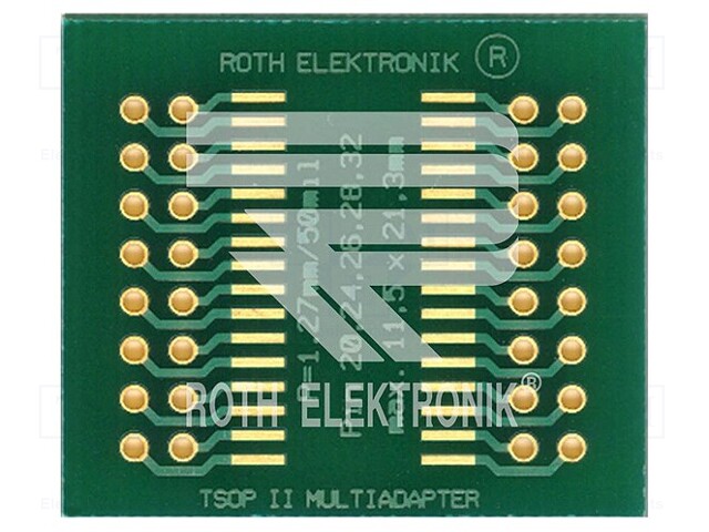 Board: universal; multiadapter; W: 11.5mm; L: 21.3mm