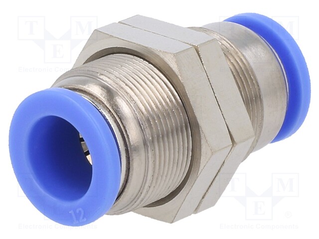 Push-in fitting; bulkhead,straight,inline splice; -0.95÷15bar