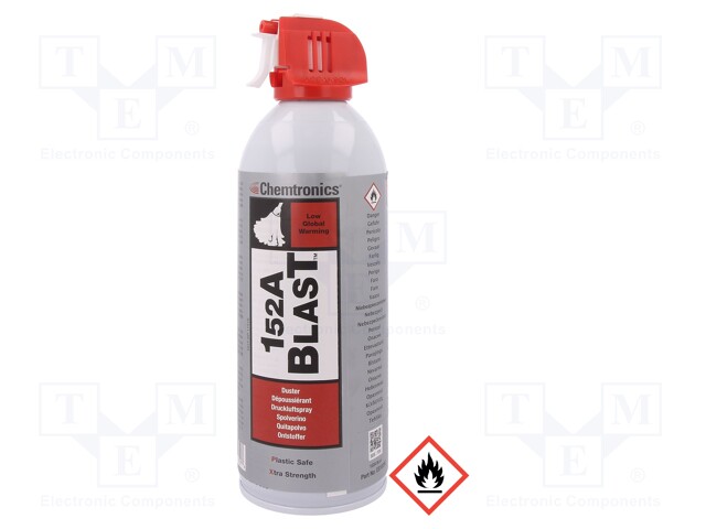 Compressed air; spray; can; colourless; 400ml; Signal word: Danger