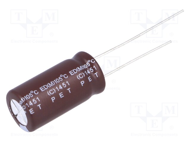 Capacitor: electrolytic; low impedance; THT; 1500uF; 10VDC; ±20%