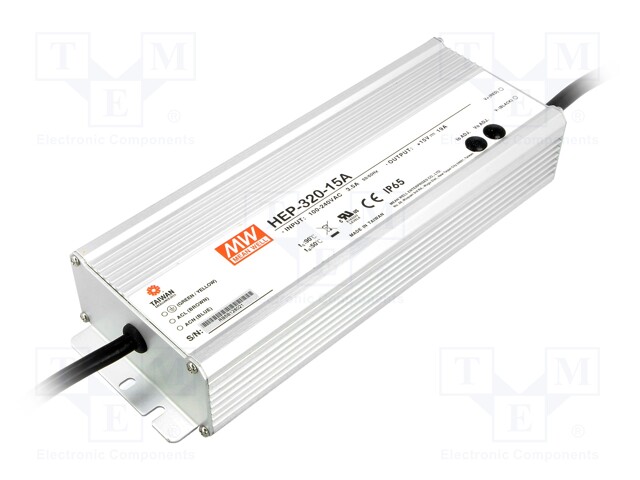 Power supply: switched-mode; modular; 285W; 15VDC; 252x90x43.8mm