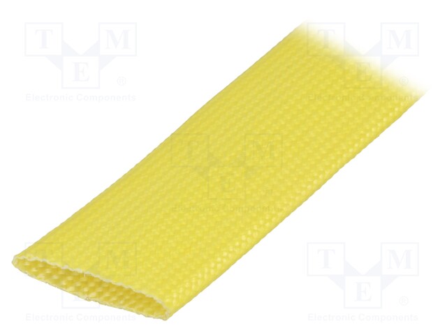 Insulating tube; yellow; -30÷155°C; Øint: 20mm; L: 50m; 3kV/mm