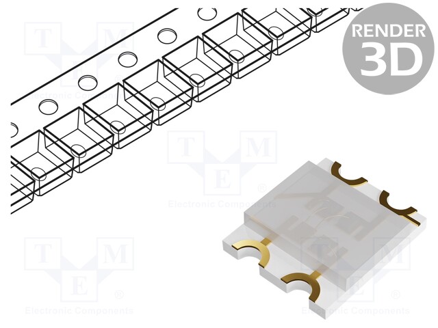 LED; SMD; 1206; green/blue/yellow; 3.2x2.7x0.7mm; 140°; 20mA