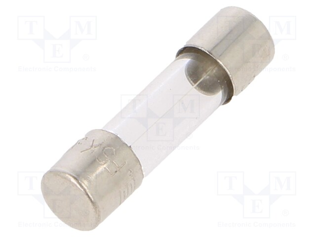 Fuse: fuse; quick blow; 3A; 250VAC; cylindrical,glass; 5x20mm; FSK