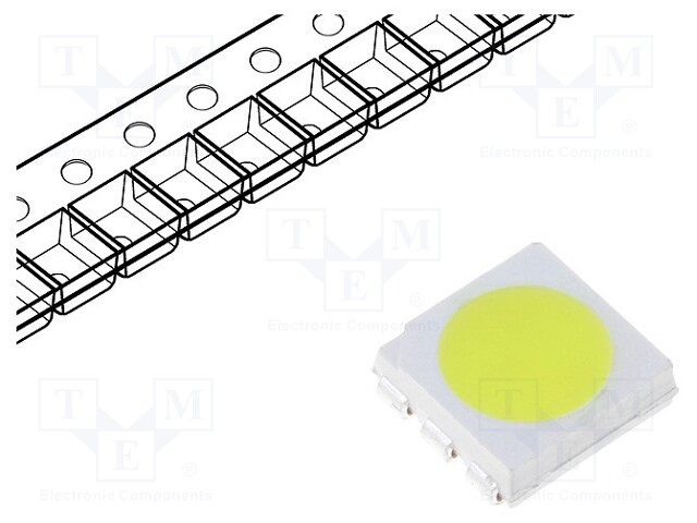 LED; SMD; 5060,PLCC6; green (fluorescent green); 18÷21lm; 120°