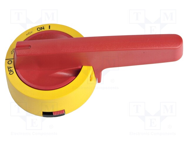 Knob; red/yellow