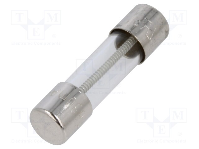 Fuse: fuse; time-lag; 630mA; 250VAC; cylindrical,glass; 5x20mm