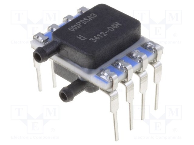 Sensor: pressure; Range: ±1psi; differential; Output conf: SPI