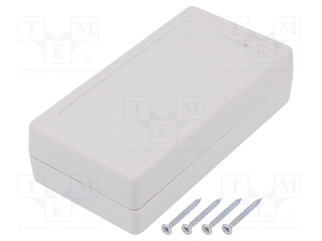 Enclosure: multipurpose; X: 67mm; Y: 129mm; Z: 36mm; polystyrene