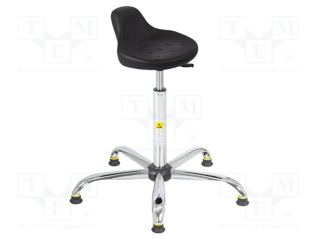 Stool; ESD; Seat dim: 330x230mm; 550÷800mm; EN 61340-5-1; 8.92kg