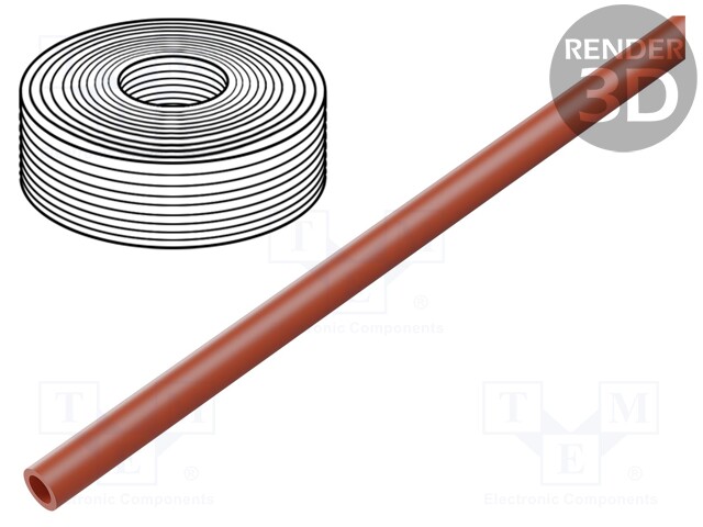 Pneumatic tubing; TPE-U; red; Application: compressed air,water