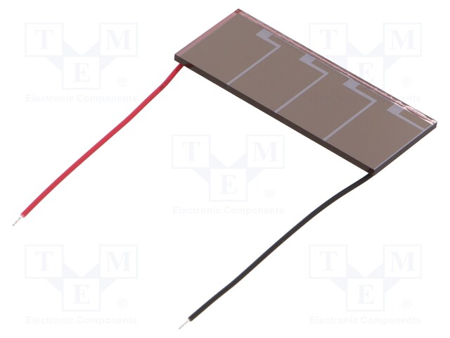 Photovoltaic cell; indoor; 35x13.9x1.1mm; 1.3g; 18.75uW; 12.5uA