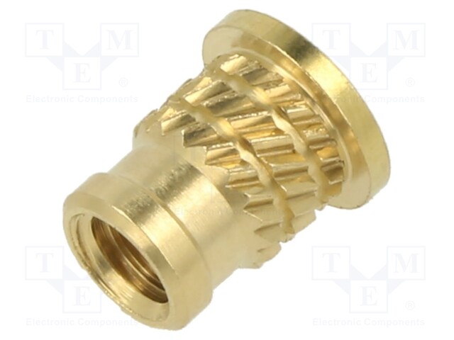 Threaded insert; brass; without coating; M3; BN: 20003