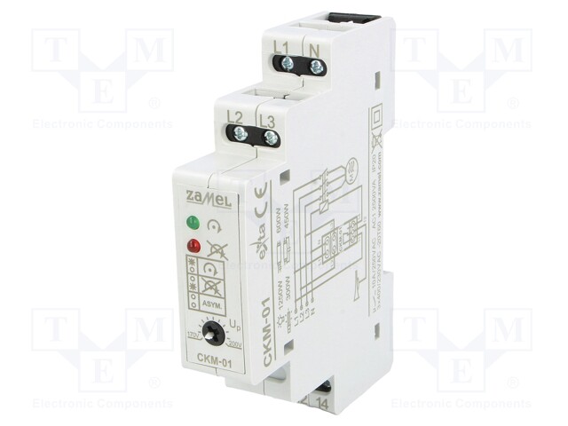 Module: voltage monitoring relay; DIN; SPST-NO; OUT 1: 250VAC/5A