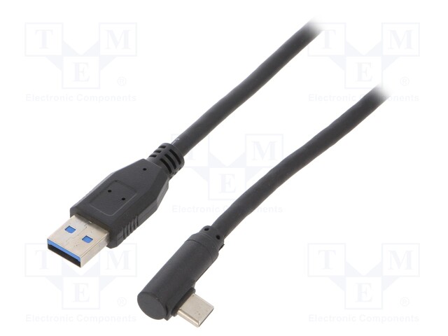 Cable; USB 1.1,USB 2.0,USB 3.0; USB A plug,USB C angled plug