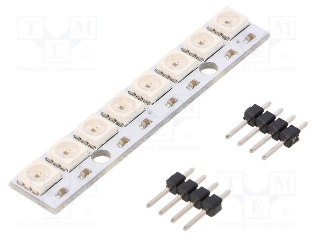 Module: LED; 5VDC; Application: ARDUINO; No.of diodes: 8; Case: 5050