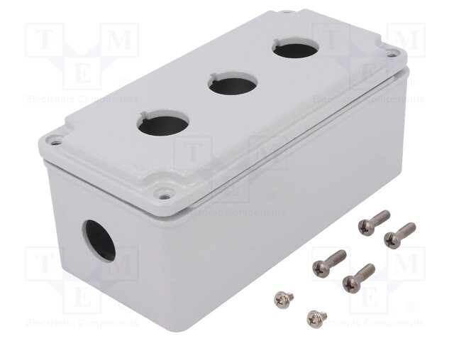 Enclosure: for remote controller; X: 80mm; Y: 170mm; Z: 73mm; grey