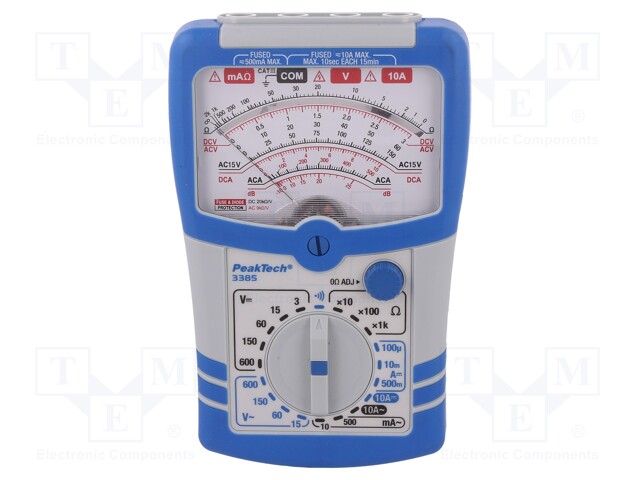 Analogue multimeter; analogue; VDC: 2,5/10/50/250/600V; 315g