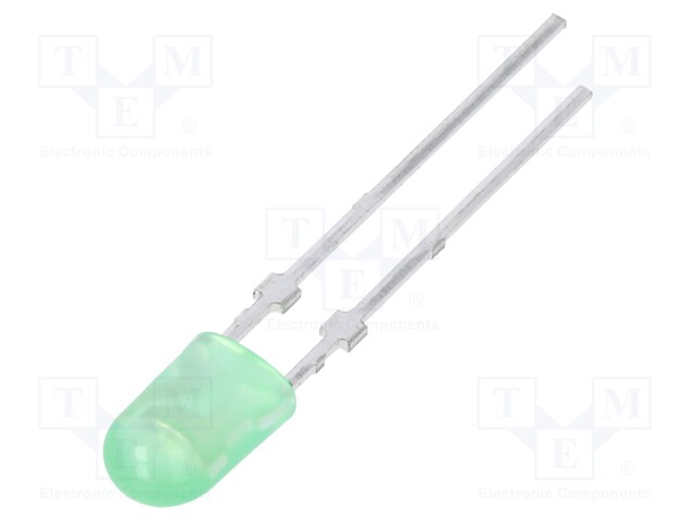 LED; oval; 3.95x3x6.1mm; green; 2880÷4970mcd; 110/50°; 20mA