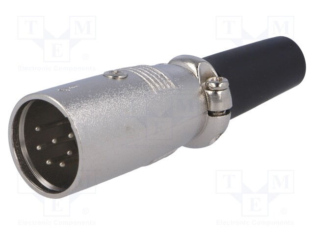 Plug; XLR; male; PIN: 7; straight; for cable