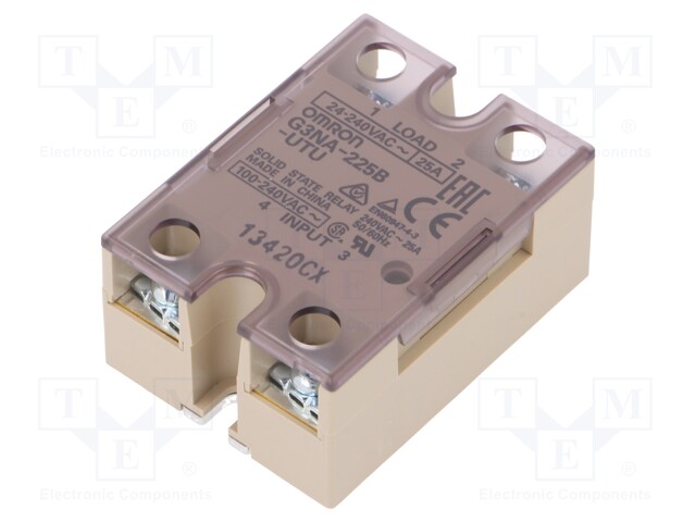 Relay: solid state; Ucntrl: 100÷240VAC; 25A; 24÷240VAC; -30÷80°C