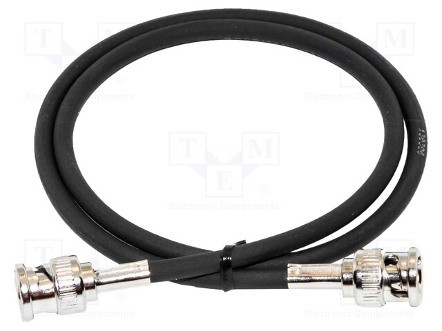 Test lead; BNC plug,both sides; Len: 1.2m; Plating: gold-plated