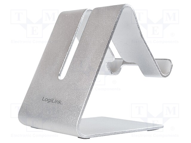 Tablet/smartphone stand; aluminium