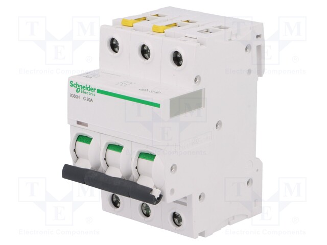 Circuit breaker; 400VAC; Inom: 20A; Poles: 3; DIN; Charact: C; 10kA