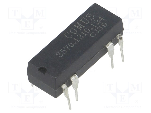 Relay: reed; SPST-NO; Ucoil: 12VDC; 500mA; max.150VDC; 10W; THT