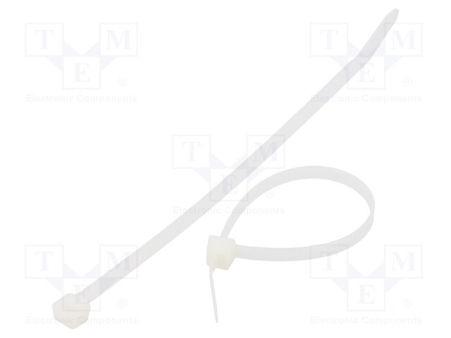 Cable tie; L: 160mm; W: 4.8mm; polyamide; 222N; natural; Ømax: 40mm