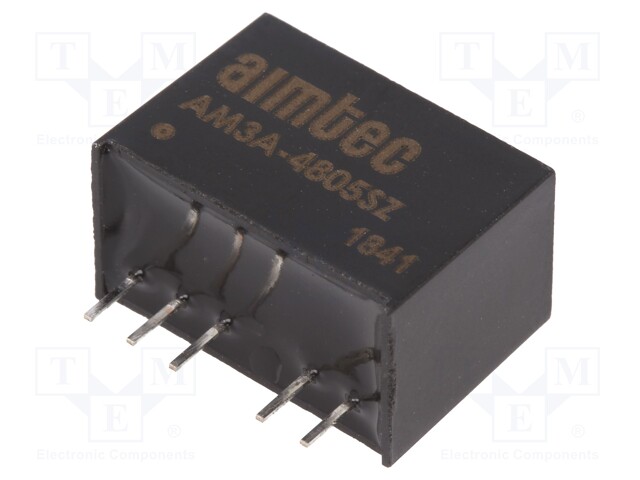 Converter: DC/DC; 3W; Uin: 18÷75V; 5VDC; Iout: 600mA; SIP6; 3.85g