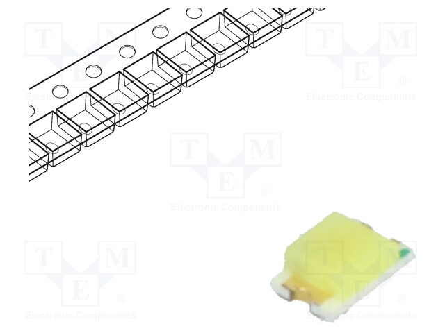 LED; SMD; 0805; white cold; 400÷900mcd; 140°; 20mA; 2.6÷3.5V