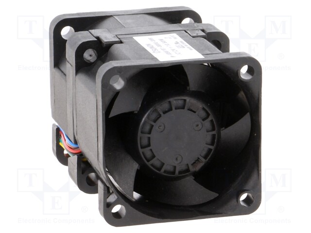 Fan: DC; axial; 12VDC; 40x40x56mm; 45.7m3/h; 62.3dBA; ball bearing