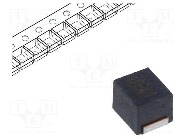 Inductor: ferrite; SMD; 1008; 10uH; 155mA; 3.5Ω; Q: 25; ftest: 2.52MHz