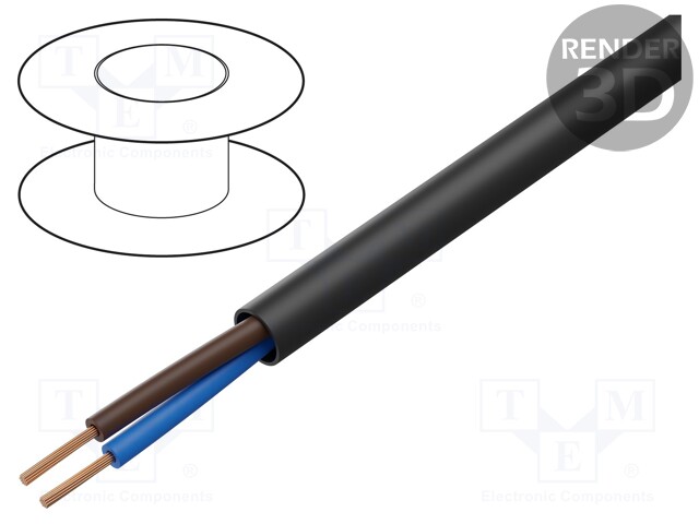 Wire; ÖLFLEX® ROBUST 200; 2x1,5mm2; unshielded; 450/750V; TPE; Cu