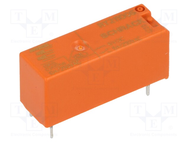 Relay: electromagnetic; SPDT; Ucoil: 6VDC; 8A/250VAC; 8A/30VDC