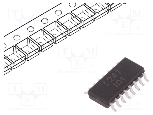 Optocoupler; SMD; Channels: 4; Out: transistor; Uinsul: 3.75kV